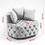 Fauteuil demi-tonneau en velours capitonné de 36,6 po de largeur Vernia-88580774