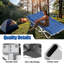 Lit de camp pour lit de camp avec lit de camp épais pour lit de camping Lit pliant pour lit de camp de 450 lb (charge maximale) Confortable double couche Oxford robuste avec sac de transport pour la maison
