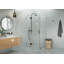 Halo 42 in. x 34 in. x 78 in. 90-degree Fully Frameless Glass Hinged Shower Enclosure-396495940