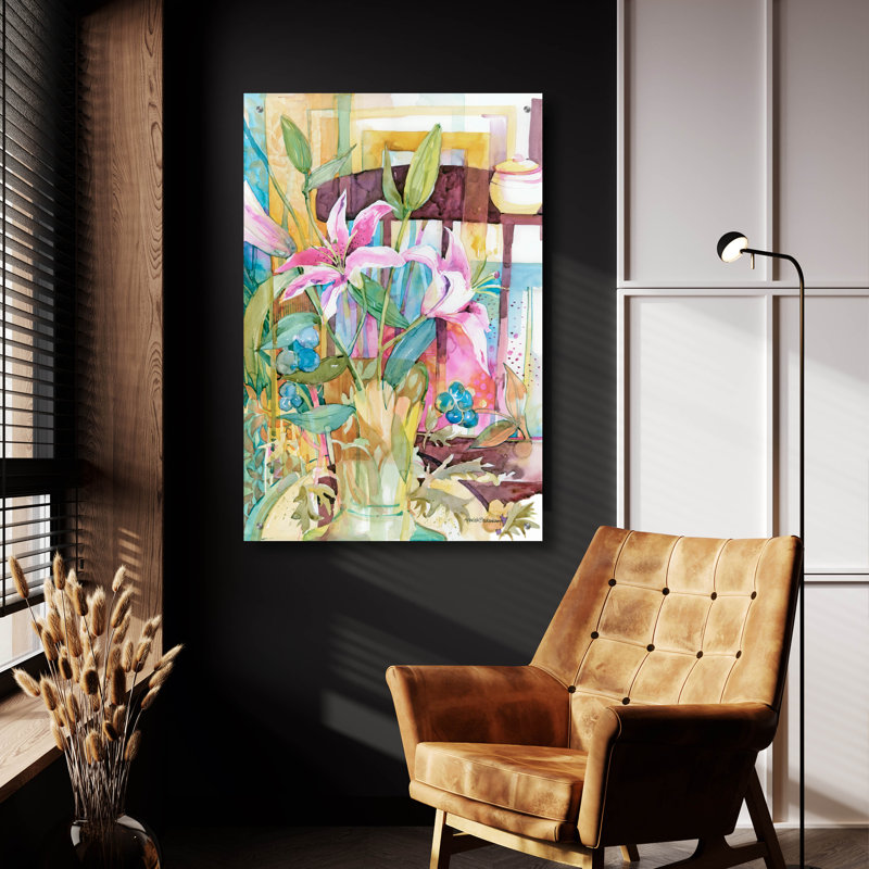 «Stargazer Interior» par Annelein Beukenkamp, art mural en verre acrylique, H 36 po x l 24 po x P 0,2 po