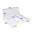 Structure de lit plateforme avec tête de lit à broche-2137493456-2137493458