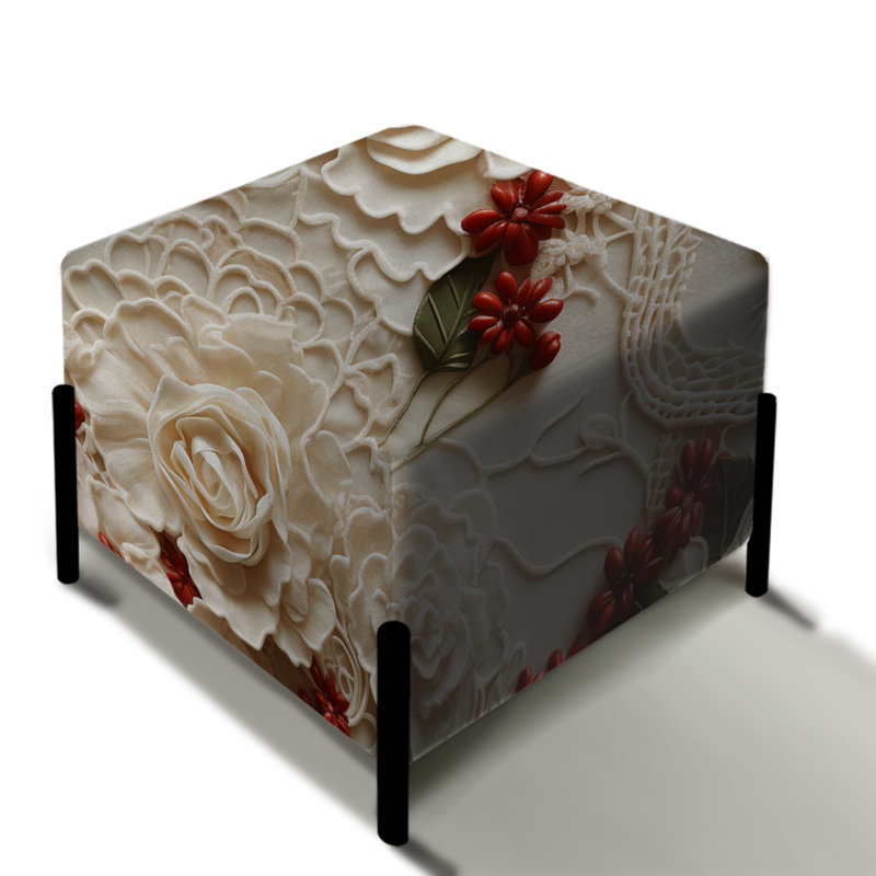 Voile en dentelle rouge Timeless