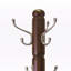 Portemanteau autoportant en bois massif Mount Washington Cappuccino, H 72 po x l 24,02 po x P 24,02 po