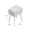 Illings 40cm W Bedside Table