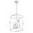 4-Lamp carved round adjustable iron pendant light