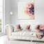 Housse et insert de coussin floral abstrait-1919011312