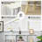 48-Inch Wide 10 Cube 3 Tier Wooden Bookshelf for Living Room, Bedroom, Office, White-570688469-587727770
