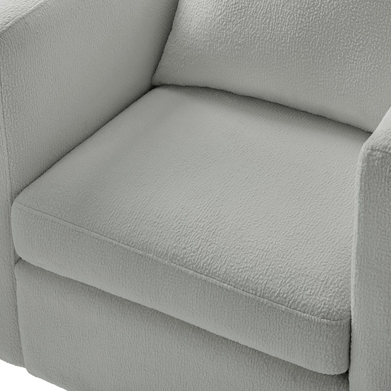 Fauteuil demi-tonneau Sutton, Gris clair