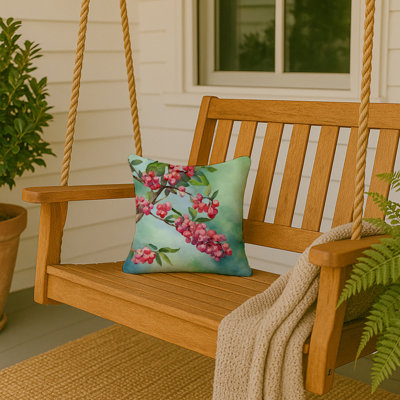 Coussin décoratif aquarelle Pennsylvania Mountain Laurels