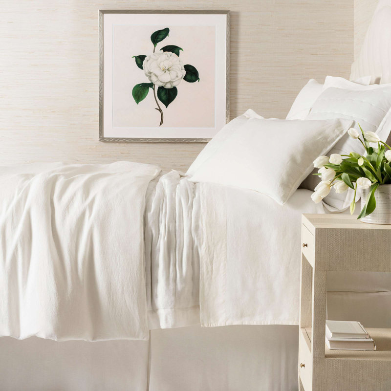 Lush Linen Duvet Cover, King Duvet Cover, Ivory