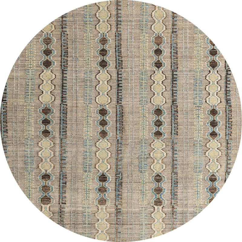 Tapis abstrait moderne 4916, Rond 3 pi