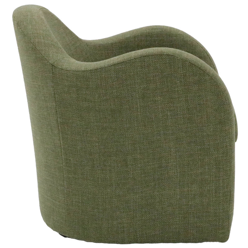 Fauteuil pivotant l 30,5 po Brada, Mélange de polyester vert