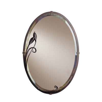 Leaf Traditional Beveled Accent Mirror