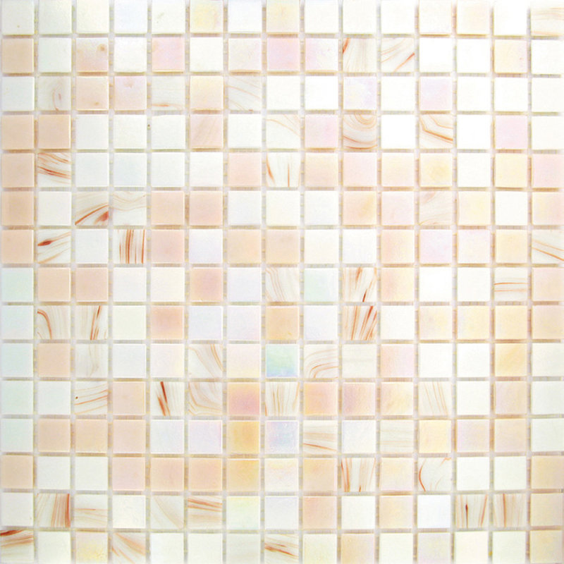Carreau de mosaïque en verre 0,8 po x 0,8 po Mingles