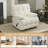 41.5" Wide Upholstered Manual Recliner, Oversized Swivel Rocker Recliner Chair-1264592604