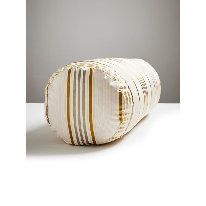 Charlotte Silk Bolster Pillow Cover & Insert, Patina