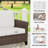 74.8? Wide Patio Outdoor All-Weather Wicker 3-Seat Sofa With Olefin Cushions-2140252586