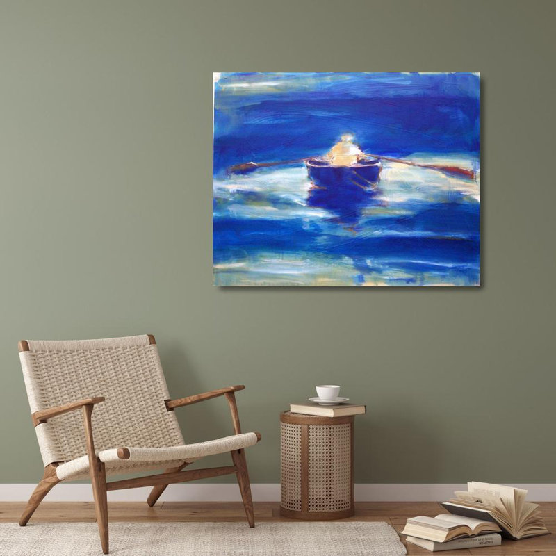 Art sur toile tendue à la galerie Longshore Tides, Hoffman, Kate: Rowing, H 28 po x l 34 po