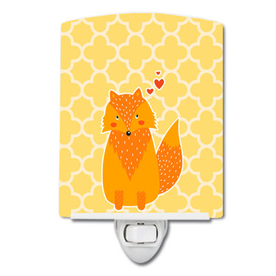 Éclairage de nuit en céramique foxy love