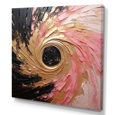 Minimalisme vortex rose - impression