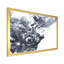 Noir et blanc, argent liquide abstrait I - peinture sur toile-67364618-67364619