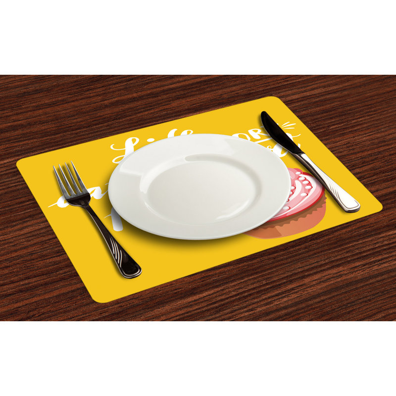 Récapitulatif 18,5" dessert manger first, Jaune
