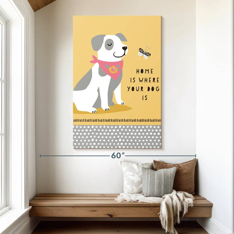 Brampt Dog Patch I, 51" H x 34" W