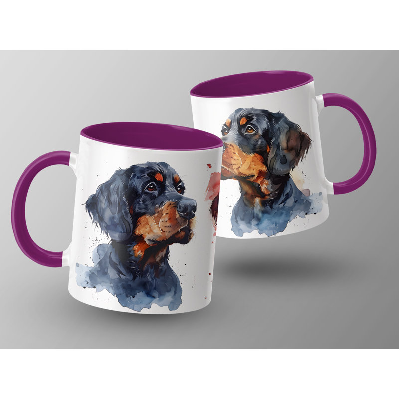 Ceramic Coffee Mug, 2, Purple