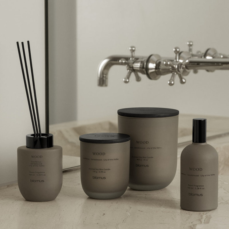 Bougie parfumée TUOKSU - Sauge (citron / muguet / musc), Large