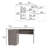 2-Drawer 1-Shelf L-Shaped Computer Desk(Desk)-904143181