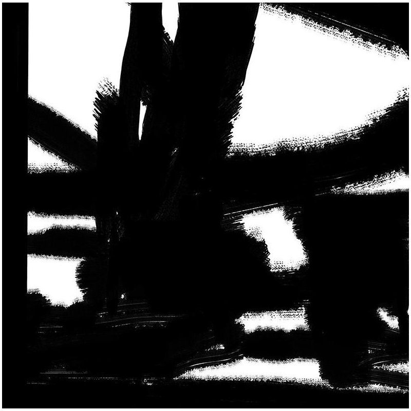 Murale esquisse géante, Noir / Blanc, l 96 po x L 120 po