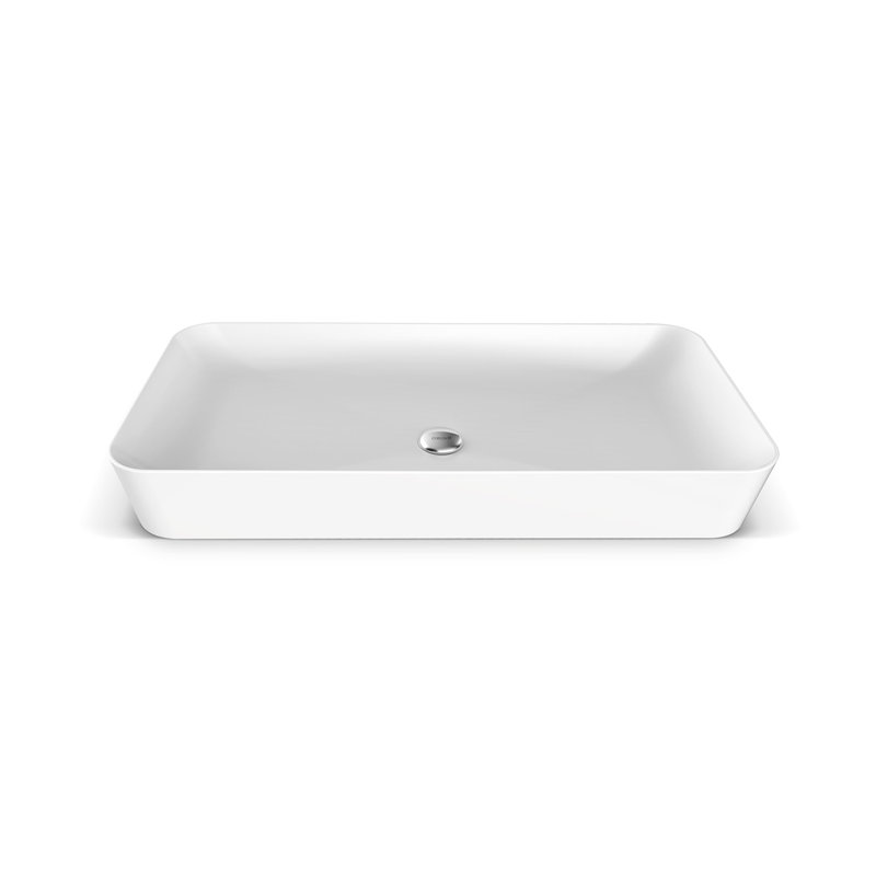 WS Bath Collections Ultra 15.7'' Glossy White Ceramic Specialty Bathroom Sink