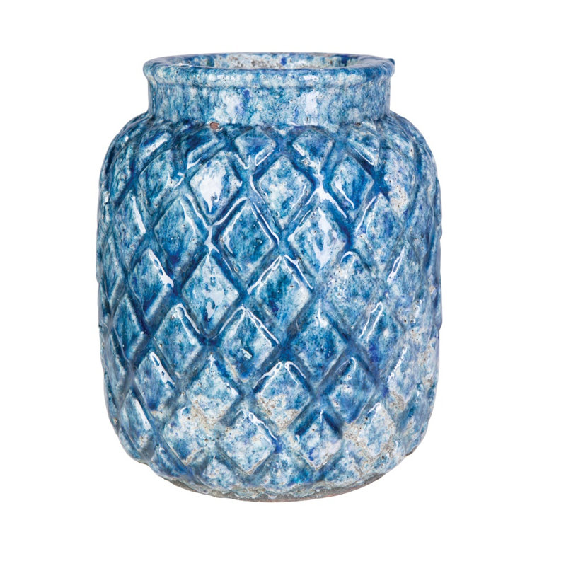 9 in. Mahalo Planter, Tall - Ocean, Ocean