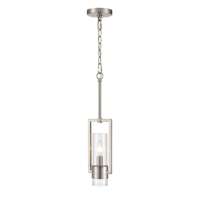 Fieldsvale 1 - Light Brushed Nickel Single Pendant