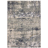 Manu Abstract Area Rug in Gray
