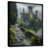 Toile avec cadre flottant noir