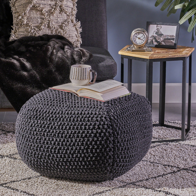 Pouf en coton Hollis