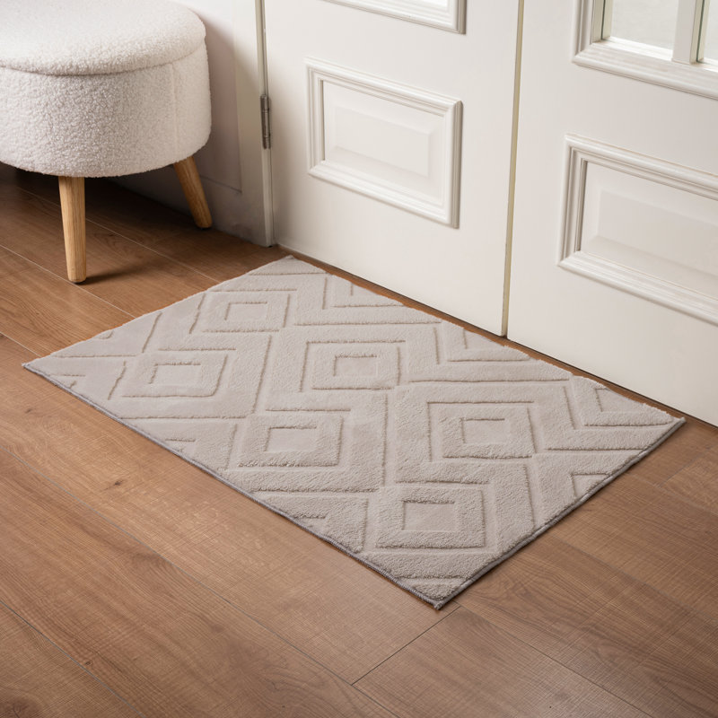 Machine Washable Geometric Shapes Area Rug - Soft Carpet With Non-slip Backing For Living Room, Bedroom, Office