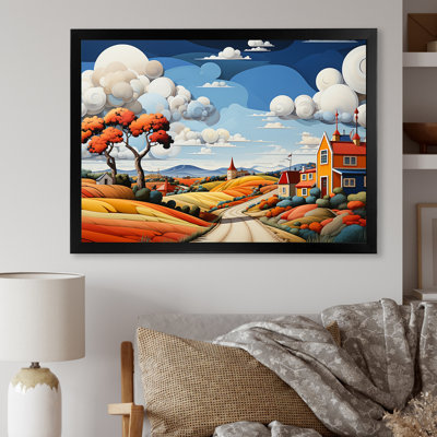 " De Stijl Style County Side II " Print