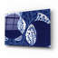 Art mural en verre 9 pi Coastal Chinoiserie par Yvette St. Amant-733173864