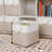 Pack Of 6 11.2 X 11.2 Inch Cube Linen Storage Boxes, Available In White And Beige. Large Size, Foldable With Drawstring Design. Suitable For Home, Office, And Wardrobe. Practical For Organizing Clothes And Toys.-1123835723