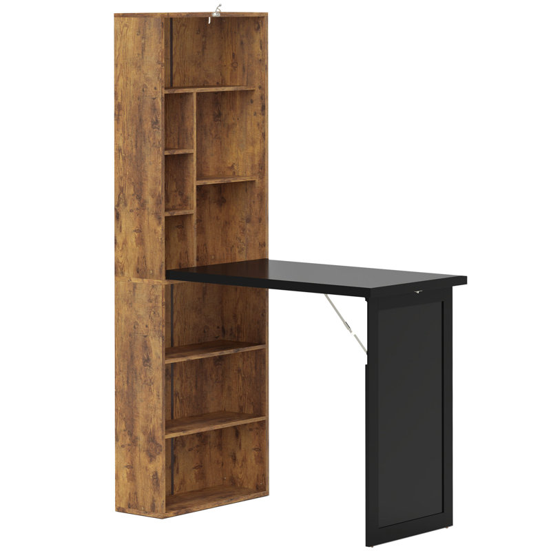 Computer Desk, Black/Brown