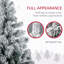 Arbre de Noël artificiel illuminé 6 pi, décoration des Fêtes, 607 branches enneigées, 350 lumières DEL blanc chaud / coloré, base en acier-650635624