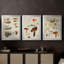 Mushroom Species X - Toile tendue avec châssis sur mesure - 3 pièces-117241841-117241842