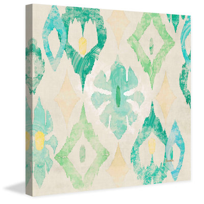 Emerald Star by Evelia Painting Print on Wrapped Canvas