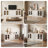 95.1" Modular Storage Cabinet Set With Drawers And Display Doors, White-1948736825