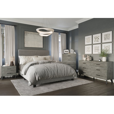 Pravesh Corduroy 4-pieces Bedroom Set by Mercer41