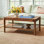 Table basse avec rangement en bois massif Ardentown