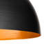 1 - Light Black Dome Pendant