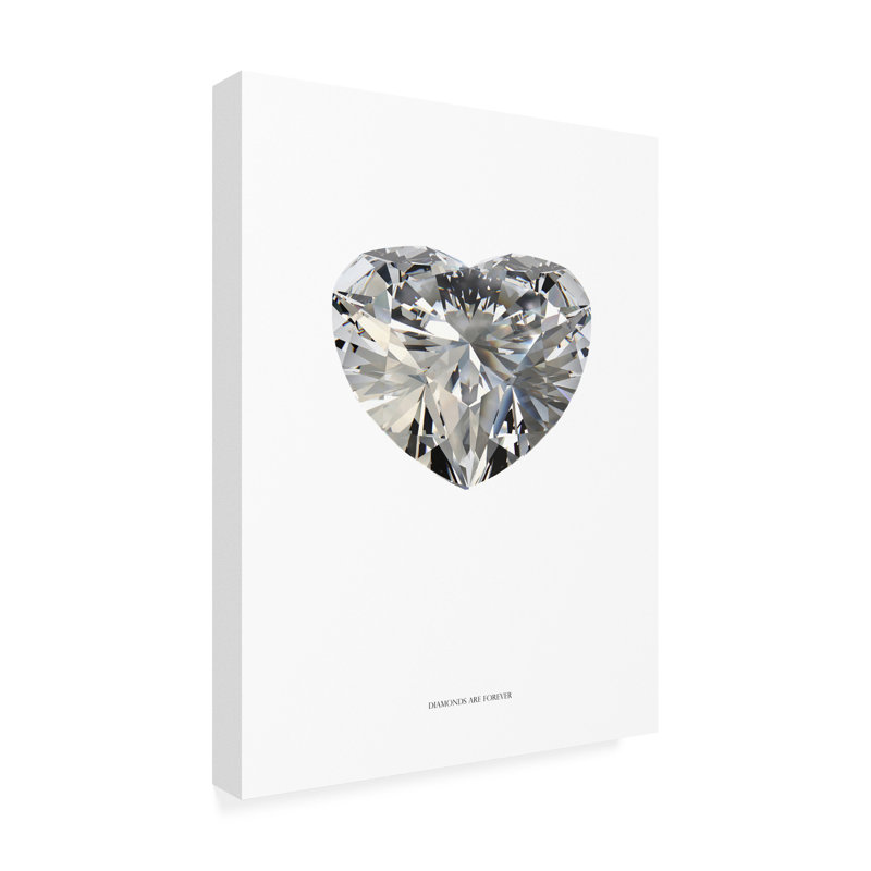 «Diamonds are Forever I» par TypeLike, reproduction d'art graphique sur toile